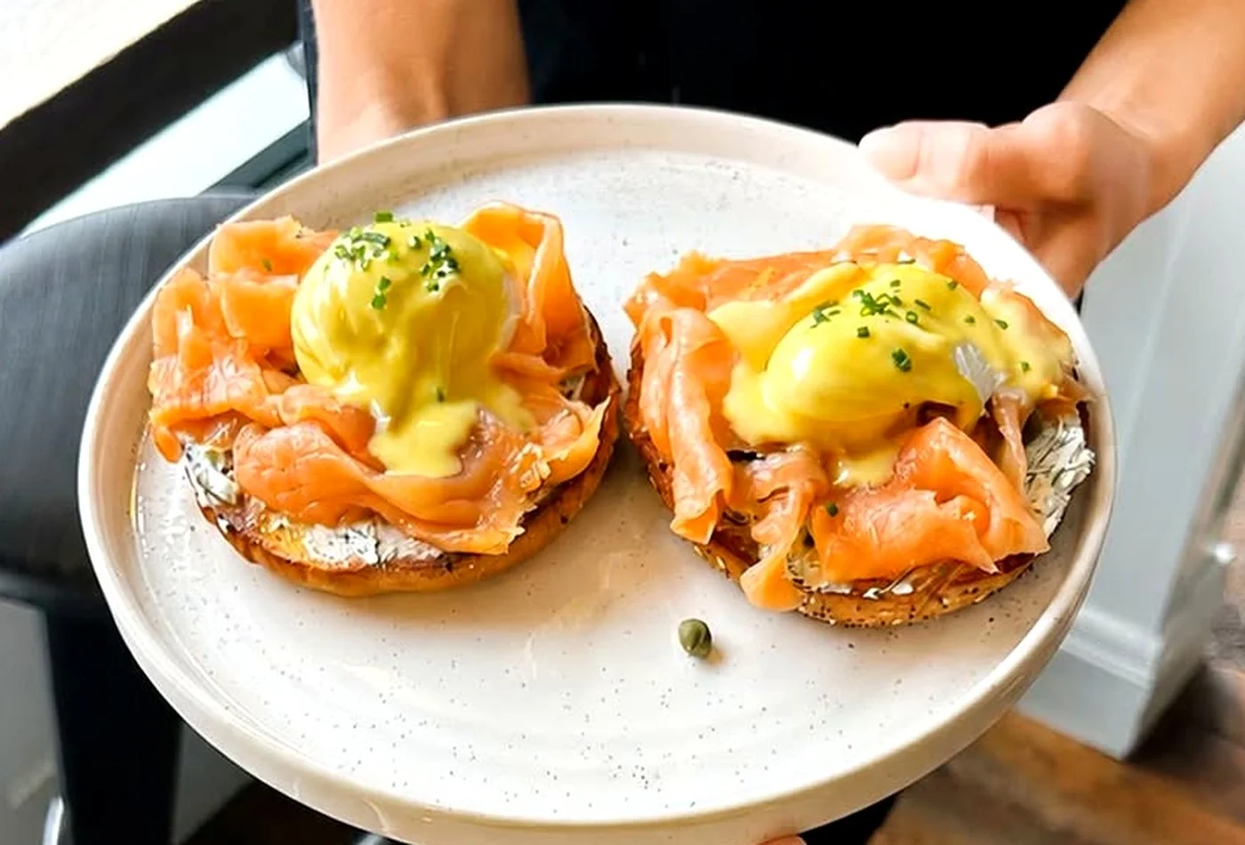 Eggs Royale Bagel